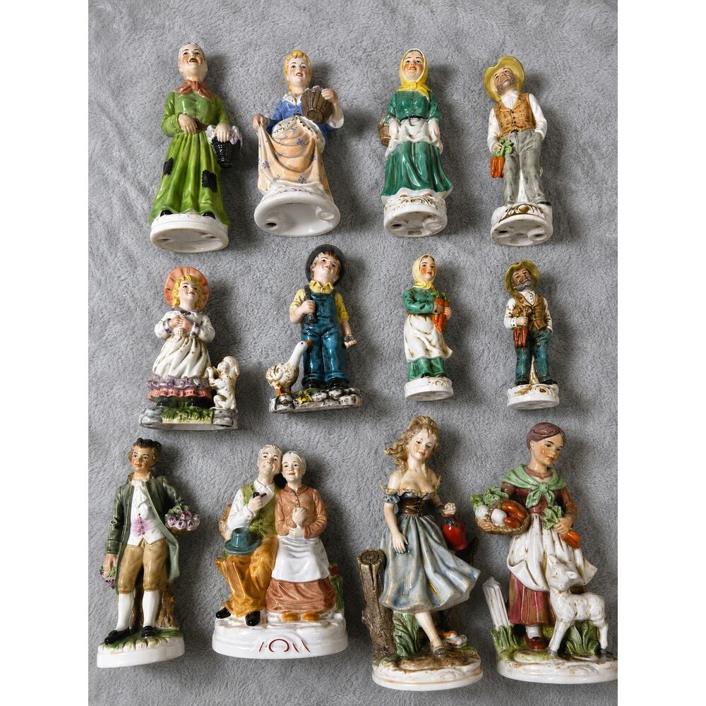 Mixed Lot of 12 Vintage Porcelain Figurines Some Ebel Collector’s Edition